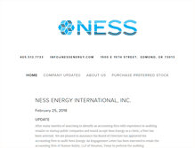 Tablet Screenshot of nessenergy.com